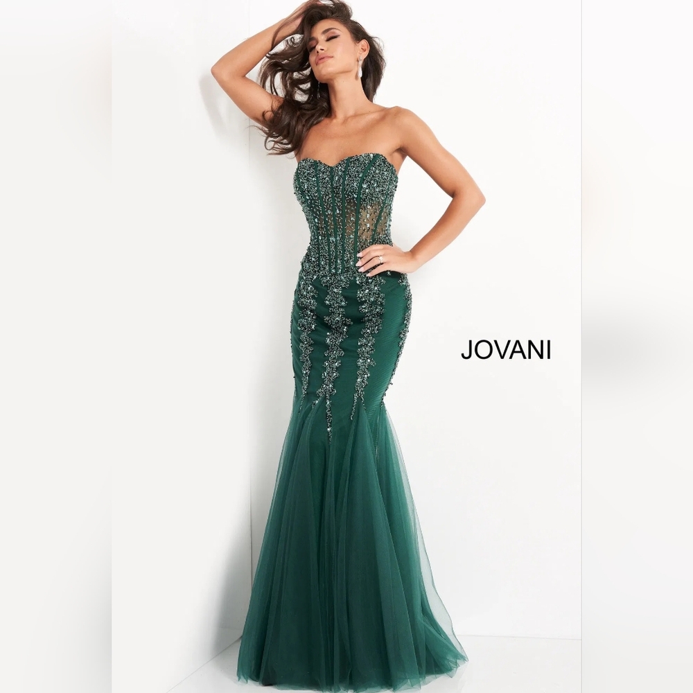 Jovani #5908 Fabulous HOT PINK Mermaid Prom Gown, Size 8